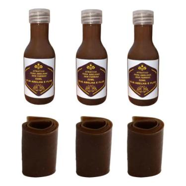 Imagem de Atrativo Para Abelhas Jataí 150 Ml + 3 Rolinho De Cera - LOJA ABELHA E