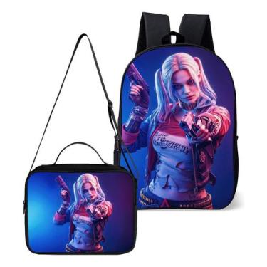 Imagem de Mochila Com Lancheira Termica Kit Escolar Infantil Menina Esquadrão Al