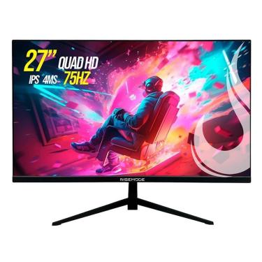 Imagem de Monitor Rise Mode 27", QHD, 4ms, IPS, FreeSync, HDMI e DisplayPort, sRGB 99%,- RM-MOG-27F752K-B-Unissex