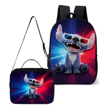 Imagem de Mochila e Lancheira Termica Escolar Infantil Estampa Lilo Ohana Lançam