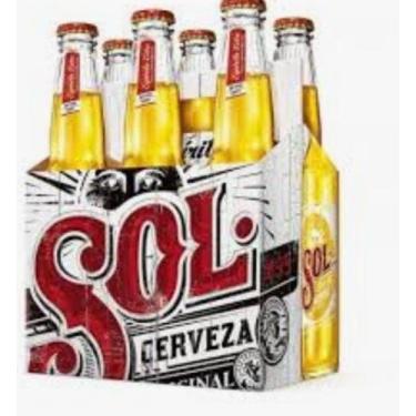 Imagem de Cerveja sol long neck 330ml caixa com 6 unidadaes