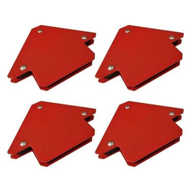 Imagem de Jogo Com 4 Esquadros Magnéticos Para Solda 11Kg 25Lb Charbs