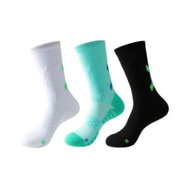 Imagem de Meias De Basquete Profissionais Masculinas Respiráveis, Meias Esportiv