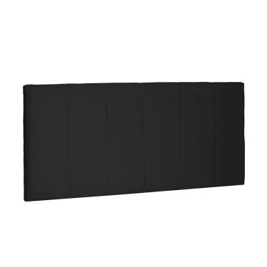 Imagem de Cabeceira Painel Arizona Para Cama Box King 195 cm Suede Preto - D'Rossi