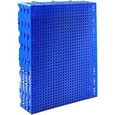 Imagem de Palete de plástico para armazenamento no porão - grades antiderrapantes interligadas para garagem, supermercado, armazém - design respirável, 1 pacote