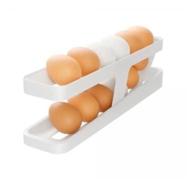 Imagem de Porta Ovos com Rolamento Automático em Plástico Branco - 220149 - LYOR