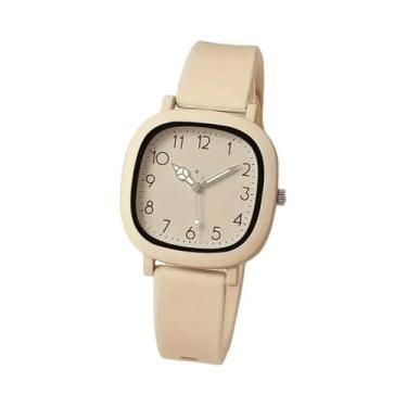 Imagem de Relógio Casual Feminino De Quartzo Com Pulseira De Silicone, Relógio D