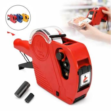 Imagem de Etiquetadora Manual 8 Dígitos + Rolo Etiqueta E Tinta - ADB ACESSORIOS