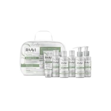 Imagem de Kit Limpeza de Pele Clean Skin Raavi 6 Itens Profissional