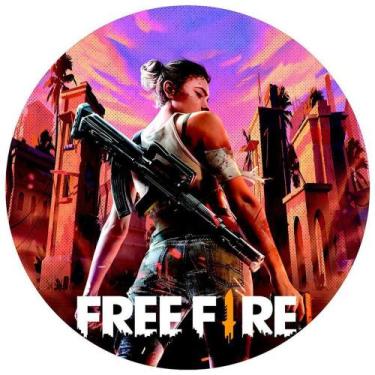 Imagem de Painel Festa Redondo 3d Free Fire 1,50M estampa digital - Fantasia Bra