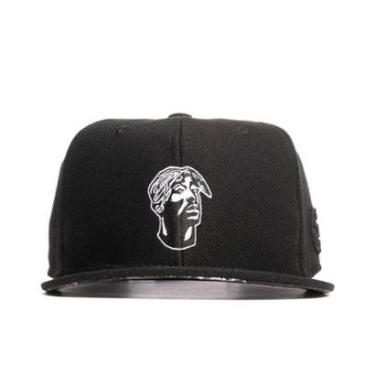 Imagem de Boné Snapback Aba Reta 2pac Tupac Preto Est-252 E-stars-Masculino