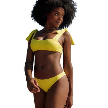 Imagem de Biquini feminino faixa l'evo laço, top faixa com detalhe de amarração 