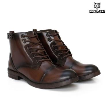 Imagem de Bota Botina Coturno Masculino  Couro Nobre