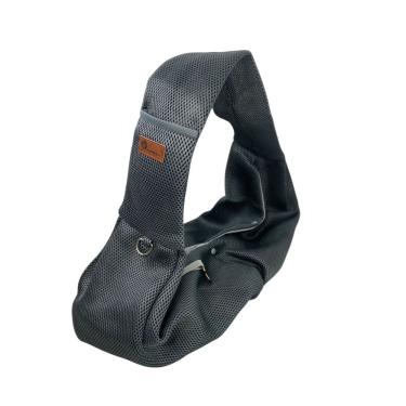 Imagem de Bolsa de Transporte Pet Canguru Gato Cao Animal Malha Respiravel Tira de Ombro Tecido Confortavel Respiravel