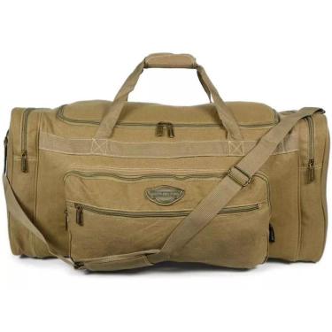 Imagem de Sacola Bolsa De Viagem Em Lona Com Alça Transversal Grande-Unissex