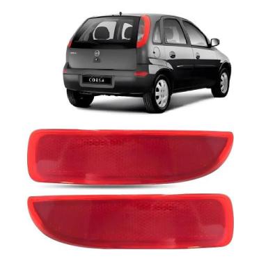 Imagem de Par De Lanterna Refletor Parachoque Traseiro Corsa Hacth Ver - Congrat