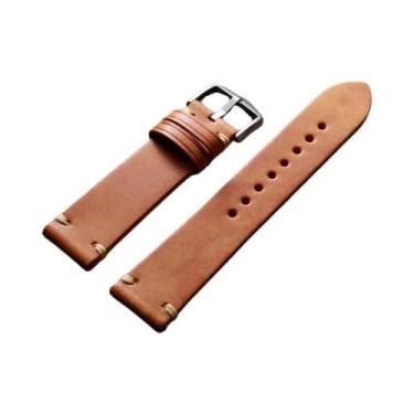 Imagem de Pulseira De Relógio Em Couro Matte Com Liberação Rápida 18mm 19mm 20mm