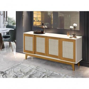 Imagem de Buffet Detroit 4 Portas Branco - Madeira - Tebarrot - TEBARROT MÓVEIS