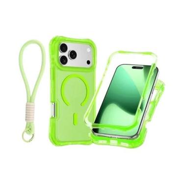 Imagem de Capa Magnética Transparente Para iPhone 17 pro Max 16 15 14 13 12 plus