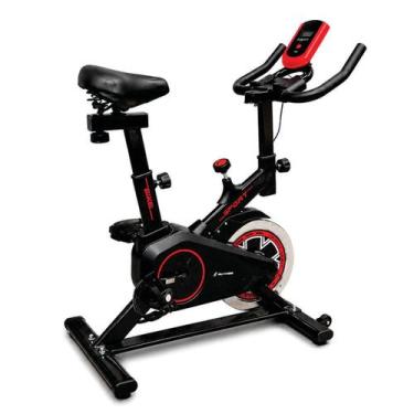 Imagem de Bicicleta Ergométrica Spinning 4kg Mile Fitness com Painel Digital, 7 