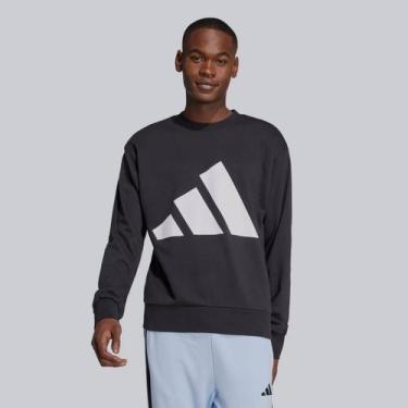 Imagem de Moletom Adidas Big Logo Preto e Branco, G