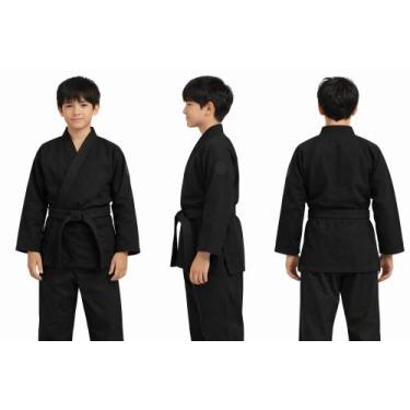 Imagem de Kimono Infantil Jiu Jitsu em Brim Pesado para treino e competições - I
