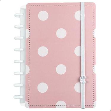 Imagem de Caderno Inteligente Poa A5 Customizável 80 Folhas Offset 90g, Rosa Ann