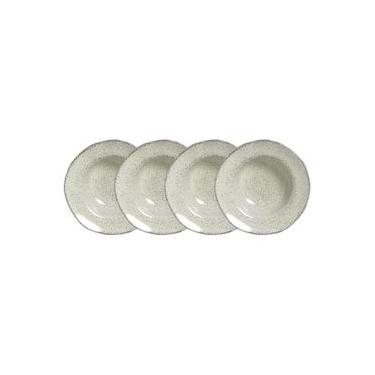 Imagem de Conjunto de Pratos de Sobremesa Porto Brasil Orgânico Pistache 250ml - 4 Peças