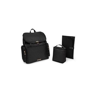 Imagem de Bolsa Maternidade Poá Com Acessórios Único / Preto