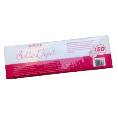 Imagem de Lenços Para Depilação Belle Depil, 50 Folhas Ntflex