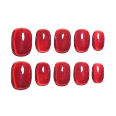 Imagem de Unhas Postiças Sun&Beam Nails 163 M Bordô Squoval