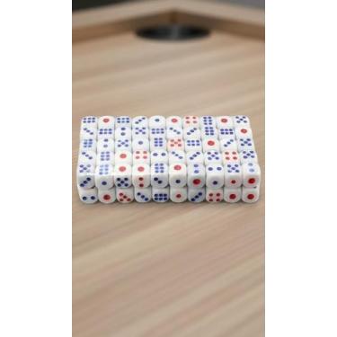 Imagem de Kit 100 Dados de Melamina 16mm Para Jogos De Mesa - Congratulations St