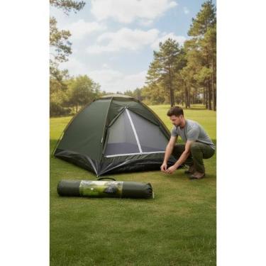 Imagem de Barraca Camping 2 Pessoas Iglu Leve Montagem Rápida Verde - Congratula
