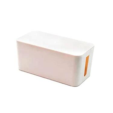 Imagem de Caixa P/Proteger E Organizar Tomadas Fios Cabos 23cm Branco