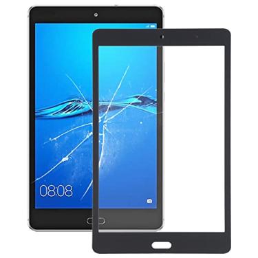 Imagem de HONGYAN Peças de substituição de telefone celular Lente de vidro externo da tela frontal para huawei mediapad m3 lite 8.0 cpn-w09 cpn-al00 Acessórios telefônicos