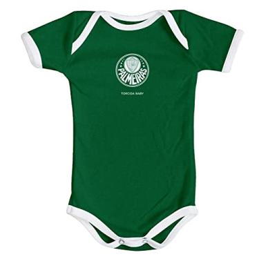 Imagem de Body Bebê Palmeiras Verde Curto Oficial - Torcida Baby