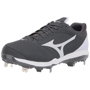 Imagem de Mizuno Sapato feminino de softball, chuteira, Cinza-branco, 8