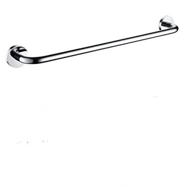 Imagem de Barra de toalha simples de aço inoxidável Suporte de toalheiro quadrado Toalha de cozinha Fome Prateleira de chuveiro Acessórios de banheiro Prata preta, Barra de toalha A1