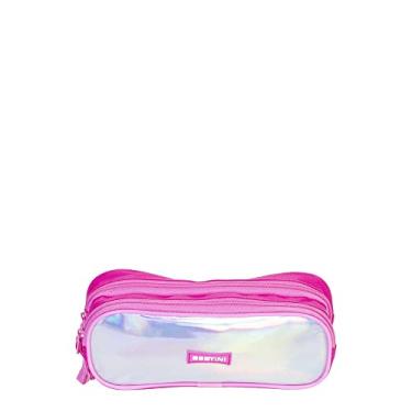 Imagem de Estojo de Tecido, Girls Holográfico, 2 Zíperes, Rosa - Sestini