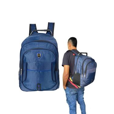 Imagem de Mochila Masculina Escolar Grande Reforçada Impermeável