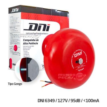 Imagem de Campainha Tipo Gongo De Alta Potência - 127v - Dni6349