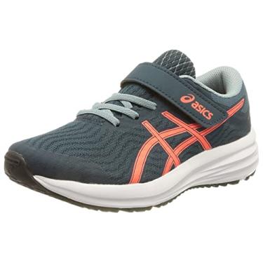Imagem de ASICS Kids's Patriot 12 Pre-School Running Shoes, Magnetic Blue/Sunrise Red, 10