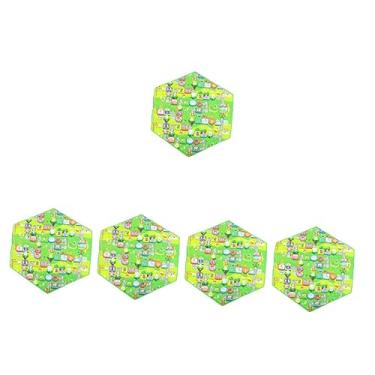 Imagem de VOSAREA 5 Unidades Tapete De Jogo Hexagonal Tapete Não Acolchoado Tapete De Cercadinho Hexagonal Tapete Educativo Infantil Almofada De Câmara Criança Pequena Desenho Animado Eva