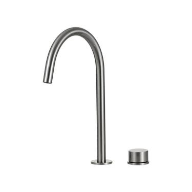 Imagem de Torneira Para Banheiro Misturador Monocomando Carás Pingoo.casa - Prata Escovado