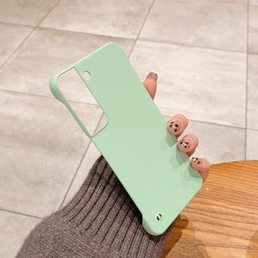 Imagem de Capa sem moldura de plástico rígido fina original para Samsung Galaxy S23 S23 Plus S23 Ultra 5G S23 Plus S23ultra Matte Capas magnéticas, VERDE MACHA, para Samsung S23 plus