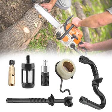 Imagem de Engrenagem sem-fim da bomba de ¨®leo da motosserra,para Stihl MS180 MS170 018 017 Bomba de ¨®leo da motosserra Engrenagem sem-fim Kit de filtro da mangueira de combust¨ªvel Pe?a da motosserra Subst,