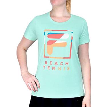 Imagem de Camiseta Fila Beach Tennis F-box Verde Água-m