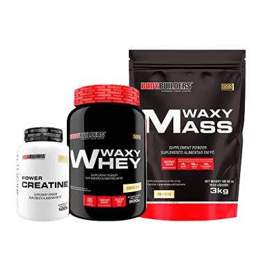 Imagem de Kit Waxy Mass 3kg + Waxy Whey 900g + Power Creatina 100g - Bodybuilders Sabor Baunilha