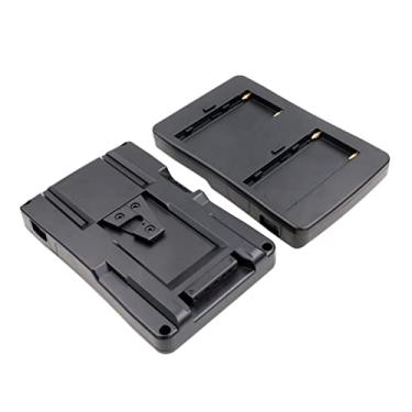 Imagem de HangTon NP-F970 F750 F550 Placa de bateria para V-Lock V-Mount Conversor adaptador de suporte de fivela D-tap 16,8 V para monitor de câmera Sony Anton Bauer