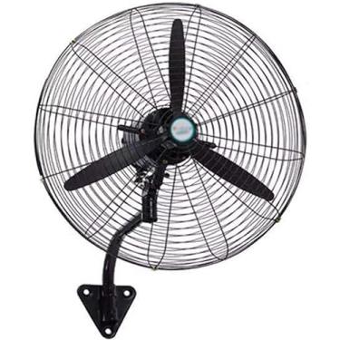 Imagem de Ventilador montado na parede Ventiladores oscilantes industriais de resfriamento Ventilador de montagem em parede de alta potência Ventilador de parede mudo silencioso com configurações de 3